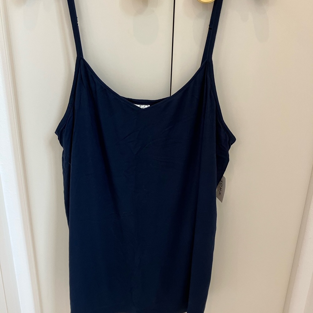 NWT’s Soma Navy Blue PJ Tank Top - Picture 2 of 4